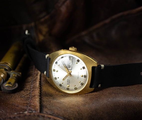Soviet watch," Slava '' , vintage  watch, Mens wa… - image 2