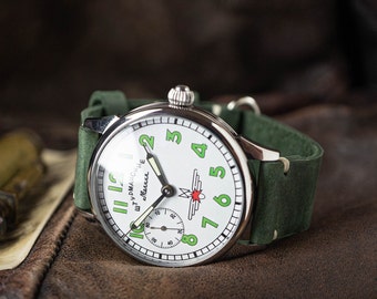 Relógio de aviador Shturmanskie Gagarin, relógio masculino vintage da URSS