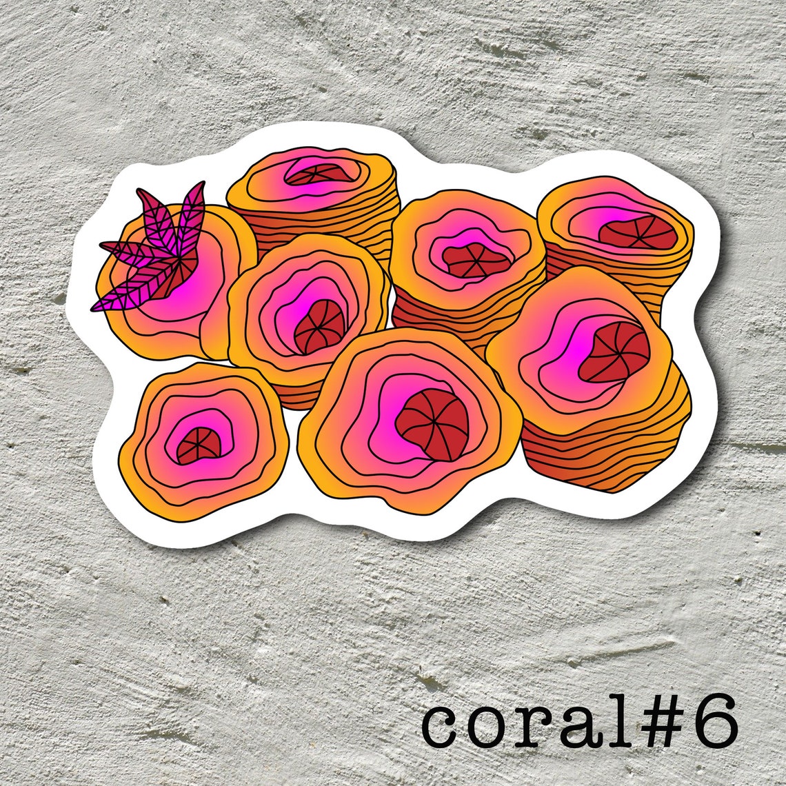 Coral Reef Stickers Coral Crazy Collection - Etsy