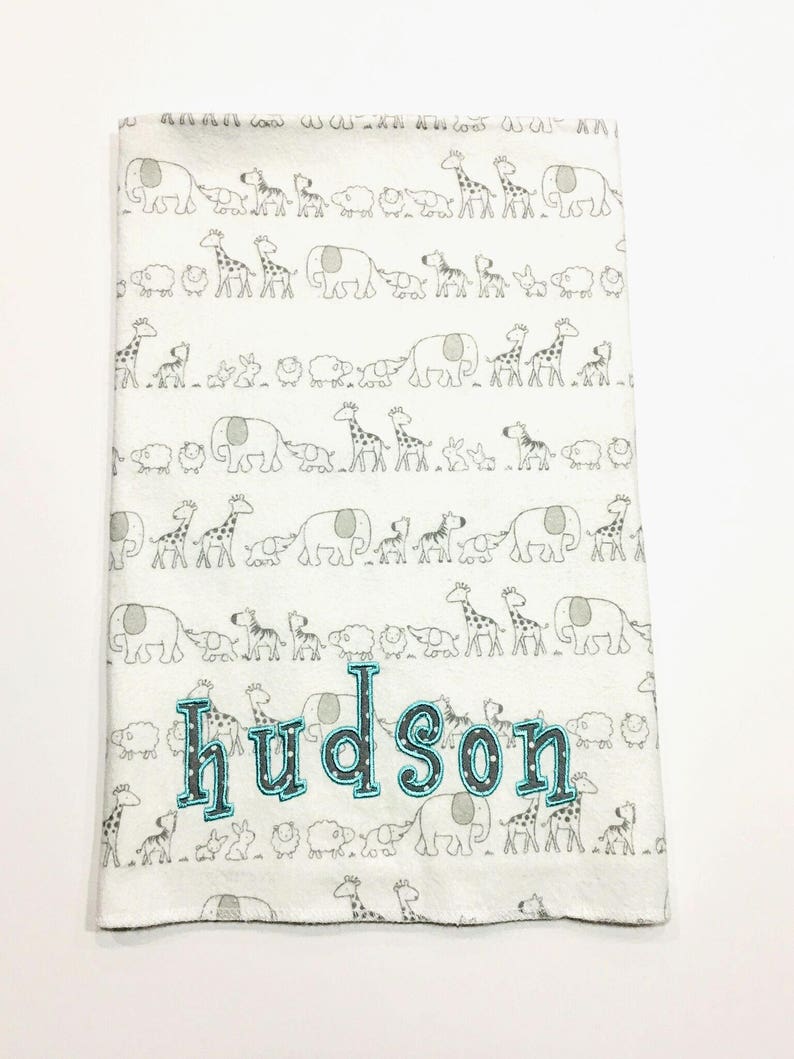 Personalized Baby Receiving Blanket Gender Neutral Receiving Etsy