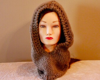 Hooded Cowl Knitted