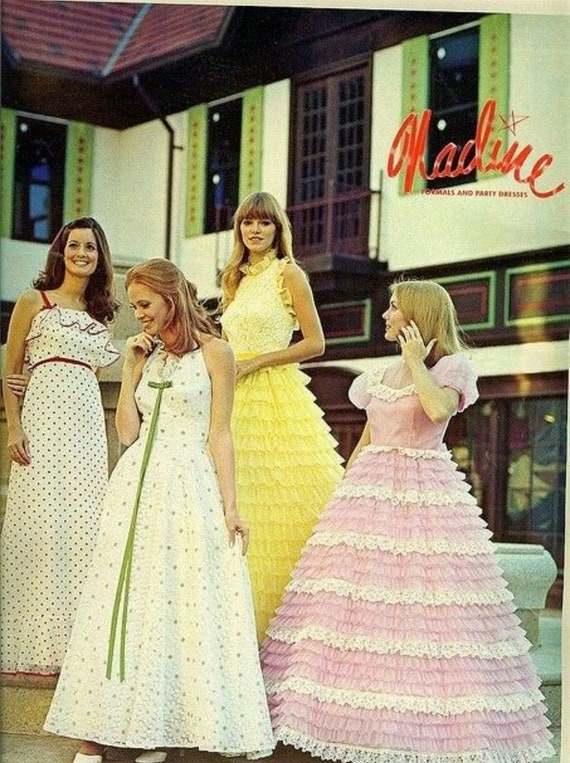 Vintage Nadine Prom Formal Bridesmaid Dress Pink … - image 9