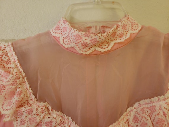 Vintage Nadine Prom Formal Bridesmaid Dress Pink … - image 5
