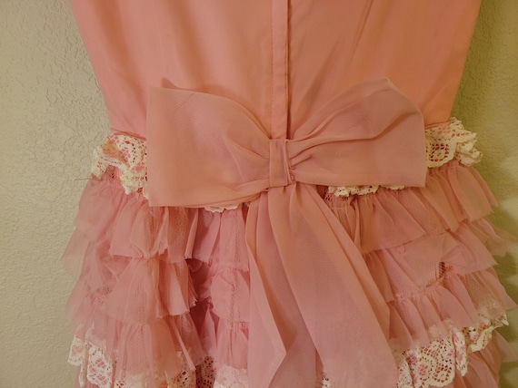 Vintage Nadine Prom Formal Bridesmaid Dress Pink … - image 3
