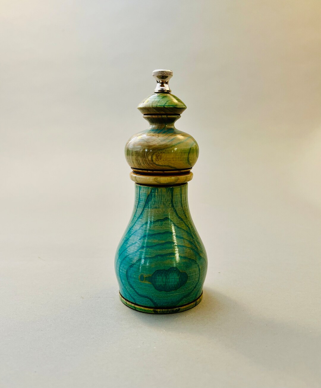 Pepper Mill, Kitchen Decor, 6 Ash Pepper Grinder, Stainless Steel