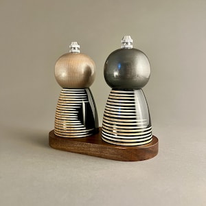 Wooden Salt and Pepper Grinder,   Pepper Grinder, Salt Grinder, Kitchen Decor, Colorful Pepper Mill