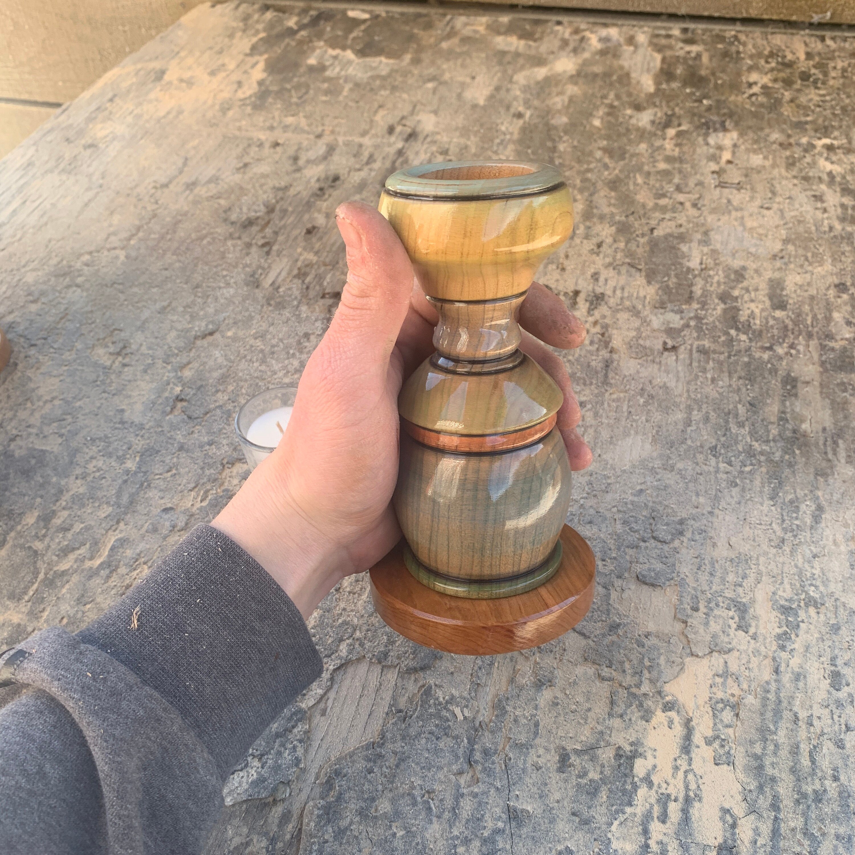 Votive Candle Holder, Home Decor, Gift Idea, Handmade — David Woodworks