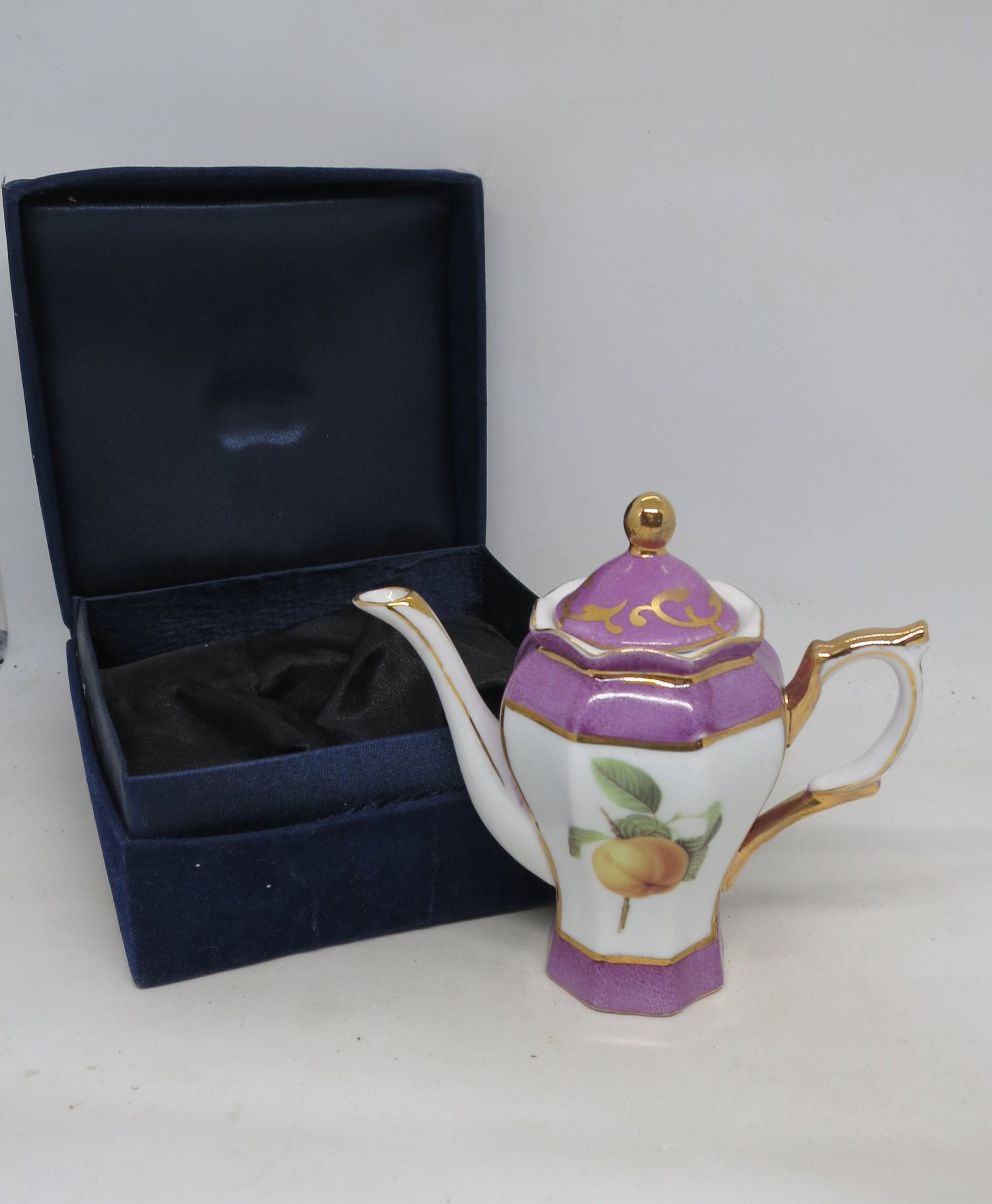 Vintage Miniature Porcelain Tea Pot 