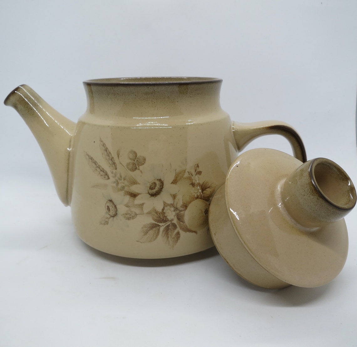 Vintage Denby Memories Stoneware Retro Teapot Etsy