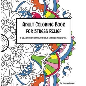 Mandala Flower Adult Stress Relief Coloring Book image 1