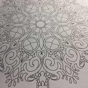 Mandala Flower Adult Stress Relief Coloring Book image 4