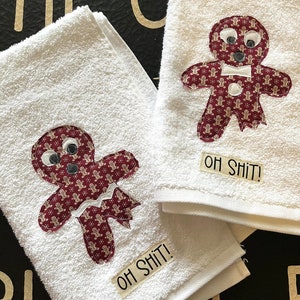 Christmas Kitchen Towels Cute Gingerbread Man Printed - Temu