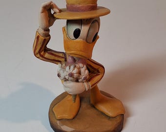 ANRI Carved Wood Figure of Donald Duck