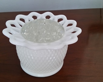 Imperial Milk Glass Vase