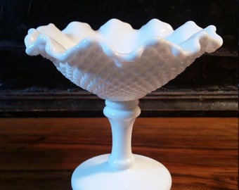 Westmoreland Milk Glass Pedestal Compote