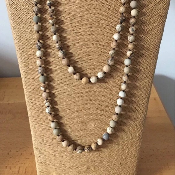 Semi Precious Bead Necklace - Etsy