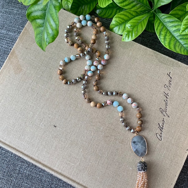 Mini Tassel Bead Necklace main image 1