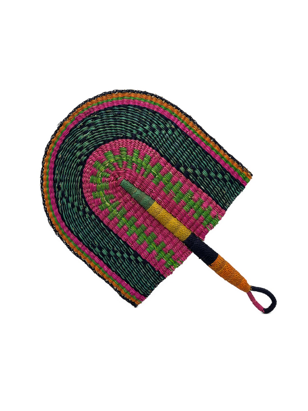 African Fan Handwoven Fan Decorative Fan African Wall Fan Straw Woven ...