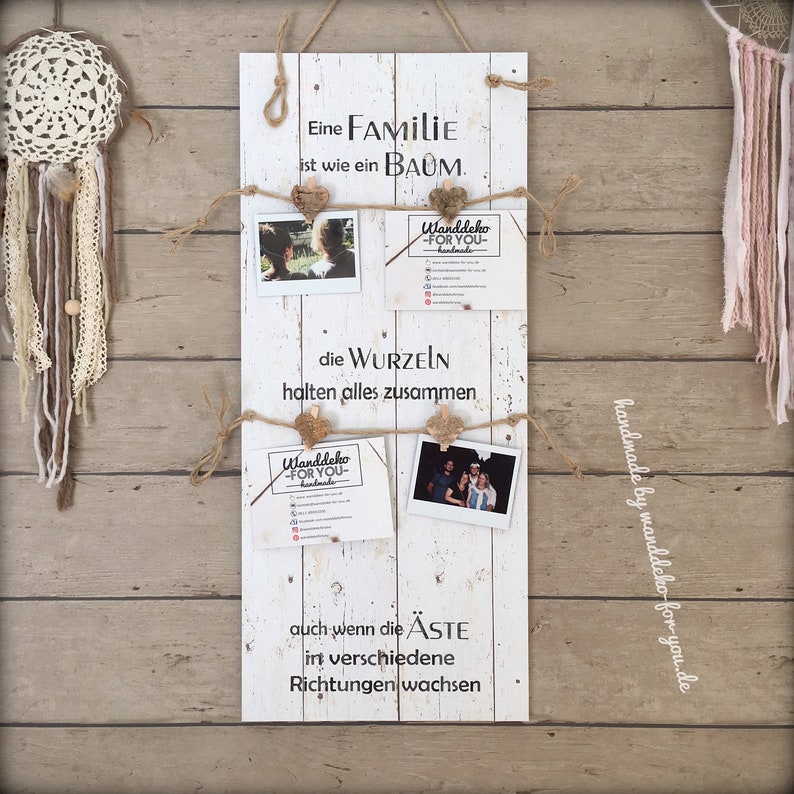 Eine Familie ist wie ein Baum Holzschild mit Spruch Etsy