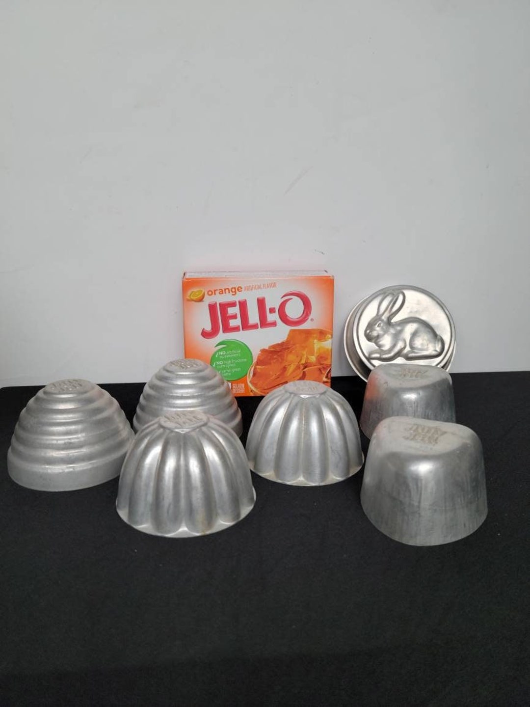 Vintage Jiffy Jell Aluminum Molds Set of 7 Jello Molds Etsy
