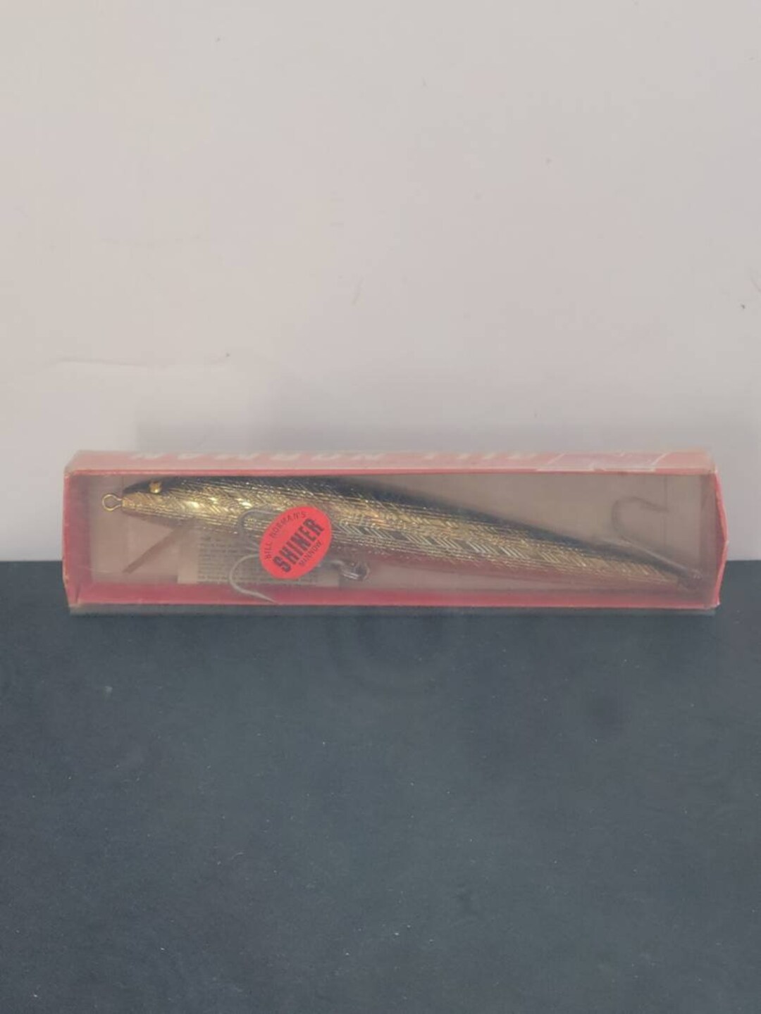 Vintage Bill Norman Lures Shiner Minnow Black/Silver 4.5