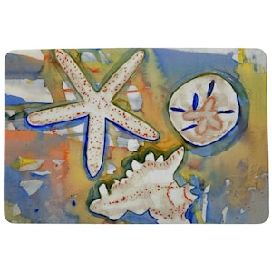 Beach Treasures Door Mat Coastal Sea Ocean