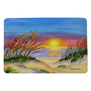 Sea Oates Sunrise Door Mat