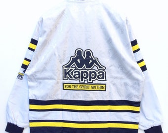 Vintage Kappa Big Logo Jacket | Kappa Multicolour Jacket | Kappa Spell Out Jacket | Fashion Dope Retro Rap Tees Hip Hop Swag Streetwear 90s
