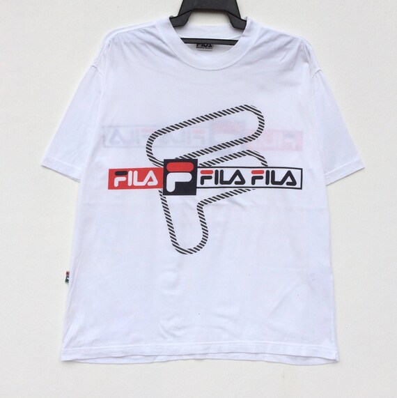 fila big logo t shirt