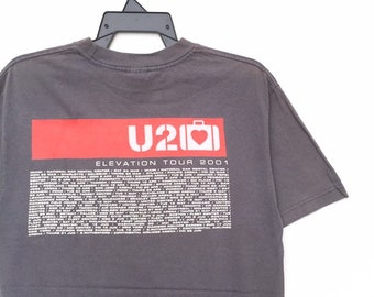 Vintage 2001 U2 Elevation Tour Band T-shirt | Alternative Rock