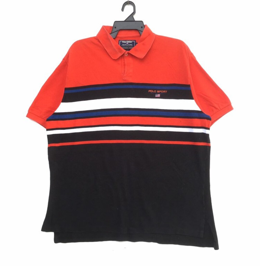 Vintage 90s Polo Sport by Ralph Lauren Ringer Polo | Stripes