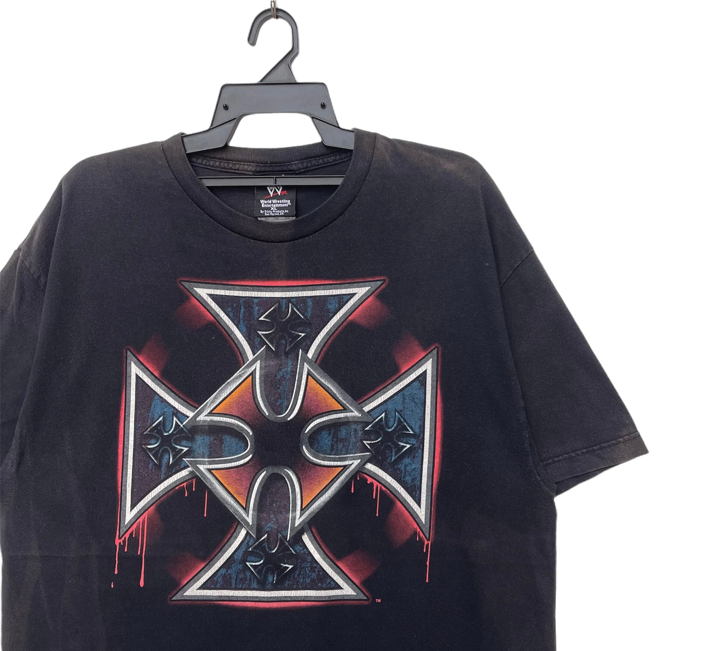 Vintage Y2K 2003 WWE Triple H Big Logo T-shirt | L | World