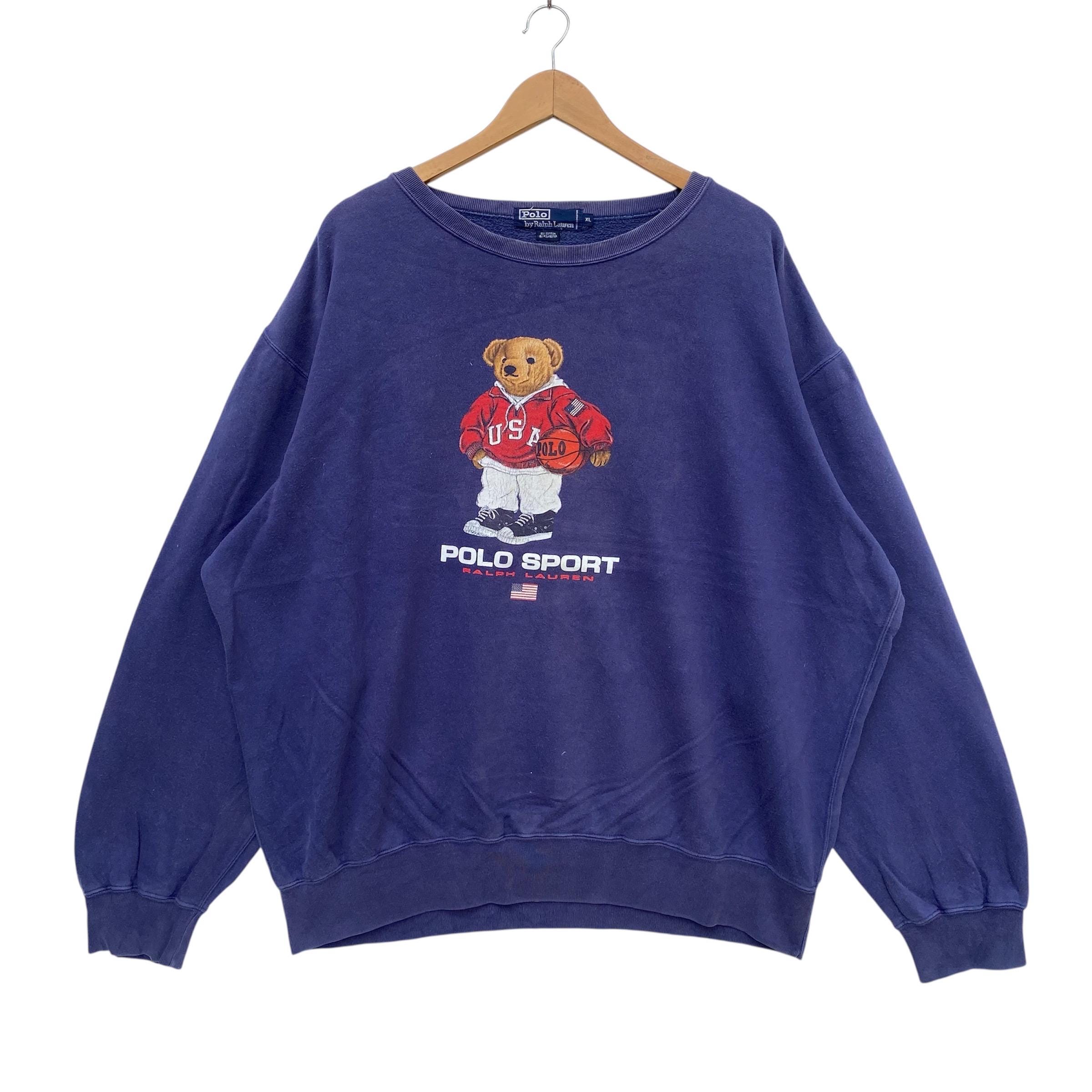 polo bear polo sports スウェット XL size Polo Bear Xl - Etsy