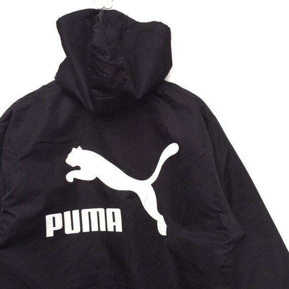 Vintage 90s Puma Big Logo Long Hoodie 