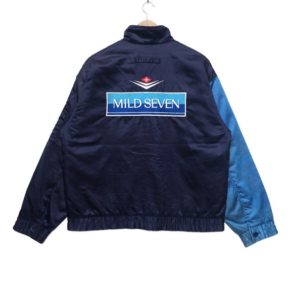 Vintage 90s Mild Seven Multicolour Jacket | Embroidered Big