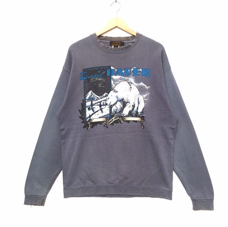 トップス 90s Eddie Bauer Logo Sweat Vintage 90s Eddie Bauer Big Logo Sweatshirt | Spell Out | M