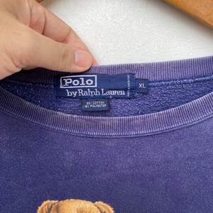 Sällsynt!!! Vintage Polo Bear av Ralph Lauren tröja | Polo Sport | XL | Rap T-shirts | Swag Hype Dope | Streetwear Träningskläder Sportkläder bild 4