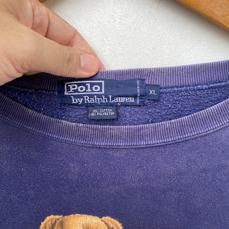 Sällsynt!!! Vintage Polo Bear av Ralph Lauren tröja | Polo Sport | XL | Rap T-shirts | Swag Hype Dope | Streetwear Träningskläder Sportkläder bild 4