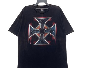 Vintage Y2K 2003 WWE Triple H Big Logo T-shirt | L | World Wrestling Federation | Raw | Smackdown | What I Wanna Do When I Wanna Do It
