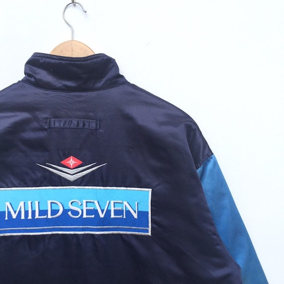 Vintage 90s Mild Seven Multicolour Jacket | Embroidered Big