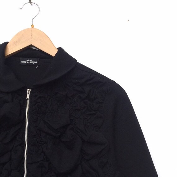 comme des garcons quarter zip pattern