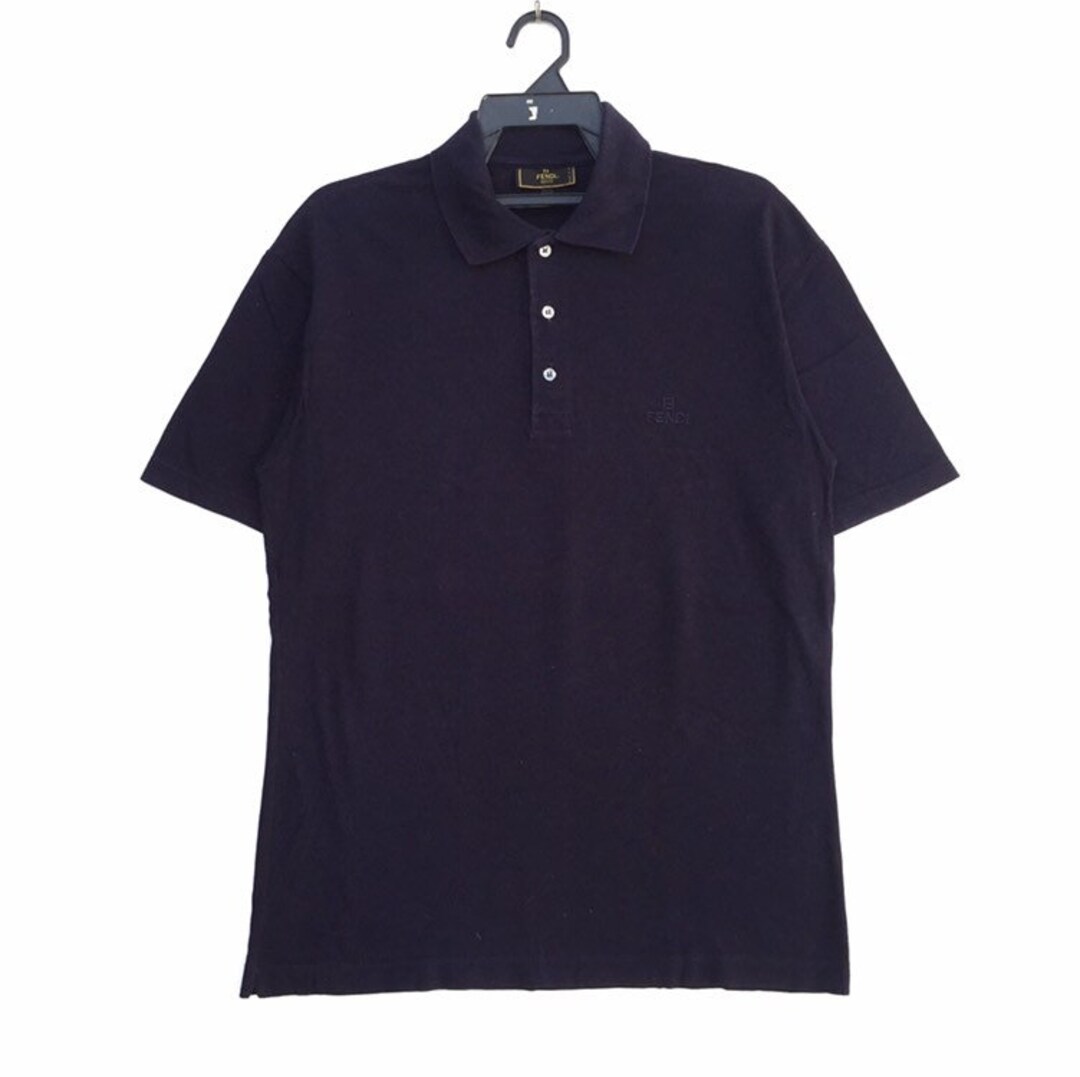 80s-90s FENDI サマーニットポロシャツ Vintage 90s Fendi Small Logo Embroidered Polo | Spell Out