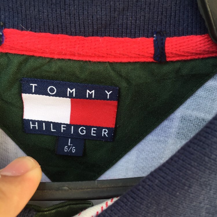 Vintage 90s Tommy Hilfiger Stripes Polo Tommy Hilfiger - Etsy