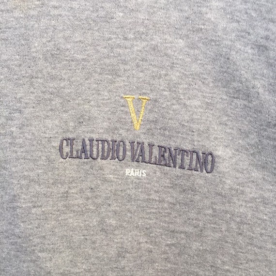 Vintage 90s Claudio Valentino Paris Medium Logo S… - image 4