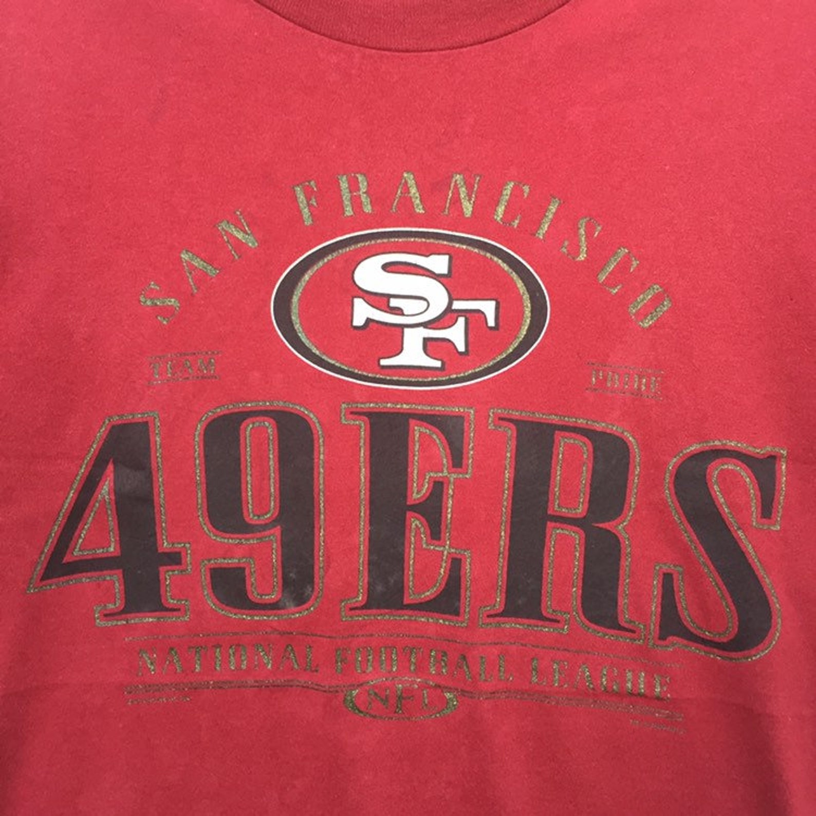 Vintage 90s 49ERS San Francisco Big Logo T-shirt Spell Out - Etsy