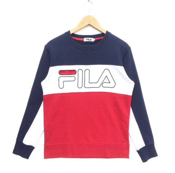 Rare Vintage Fila Biella Italia Big Logo Sweatshirt Fila Etsy