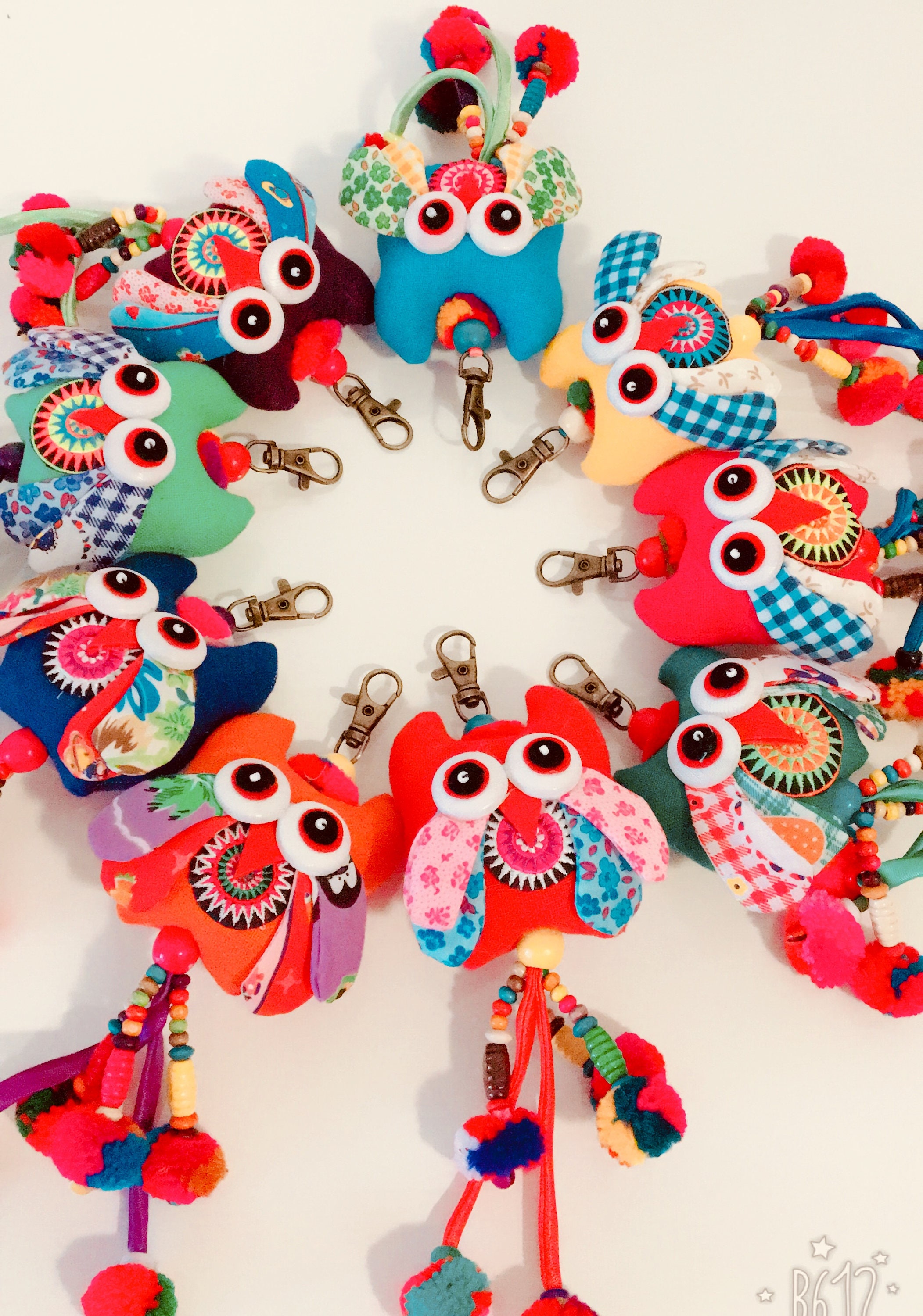 Owl handmade key chain