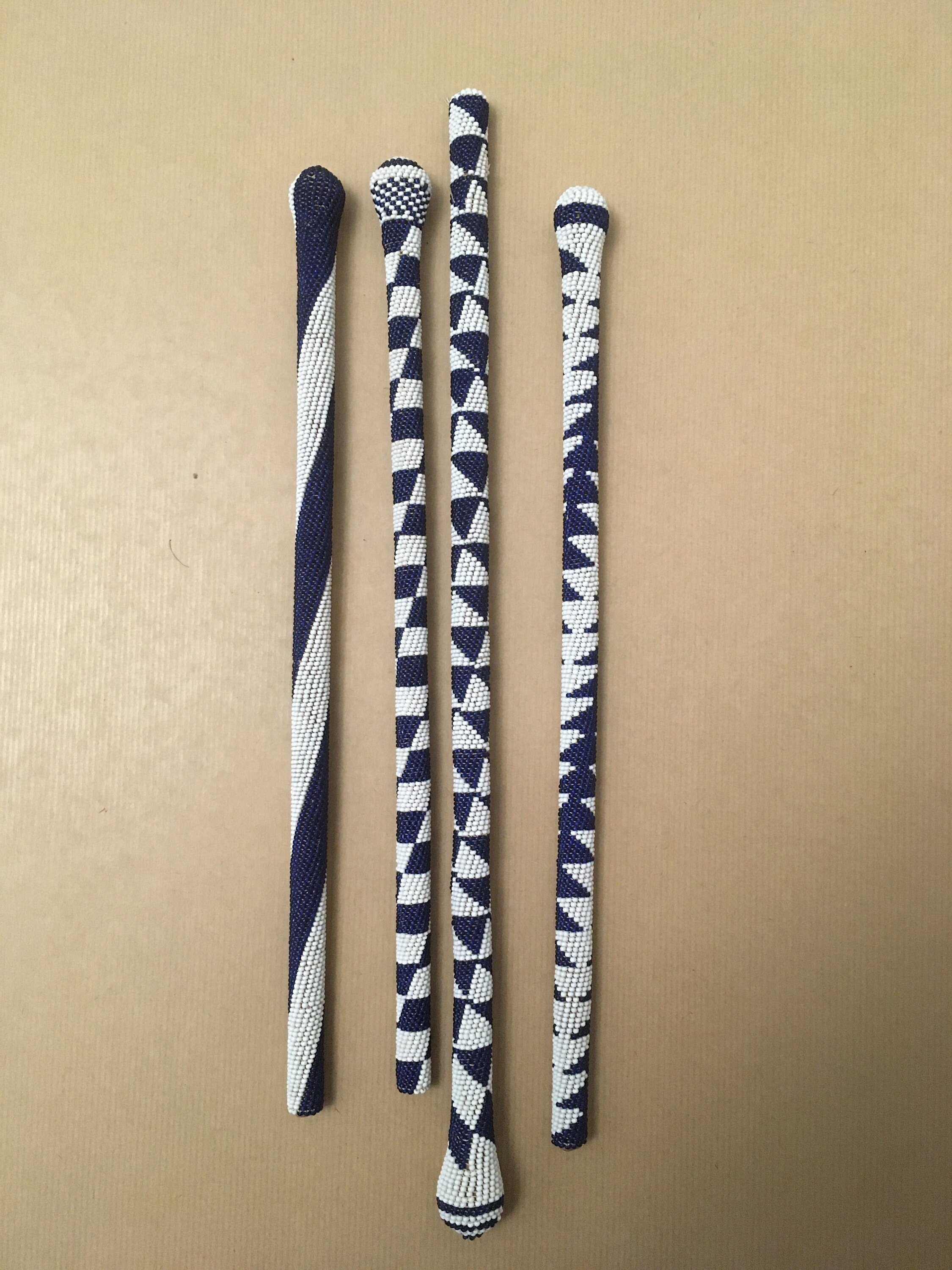 BEADED AFRICAN STICK / 13 Zulu Dance Stick / From 31 to 44 Cm Etsy