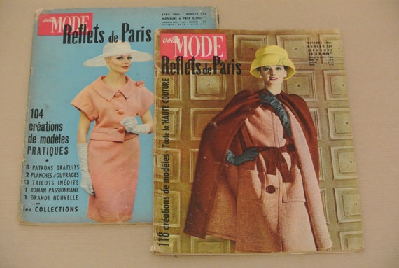 2 vintage French mode magazines