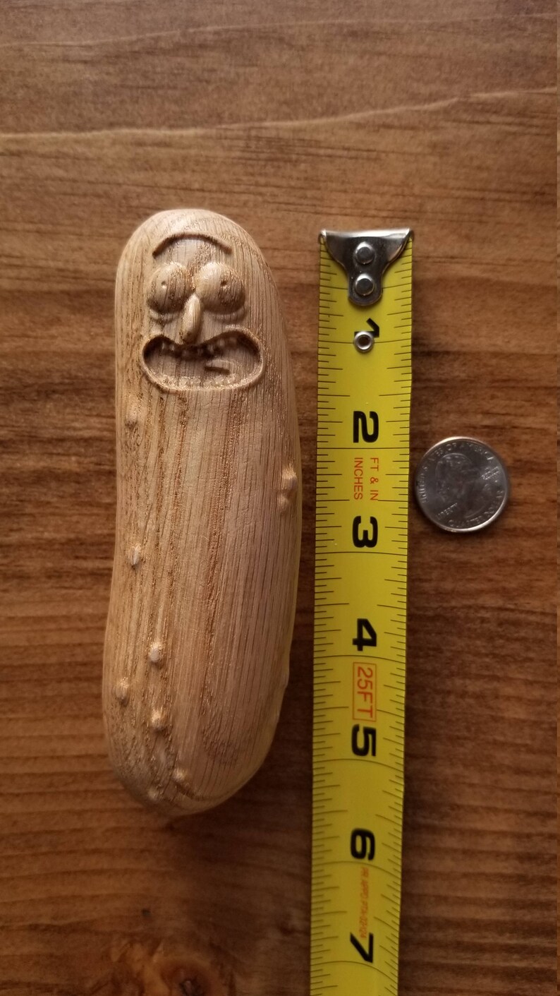 Wooden Pickle Rick Etsy